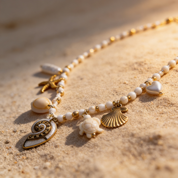 Coastal Charms Beaded Necklace