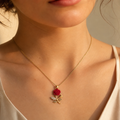 Collier Rose Éternelle