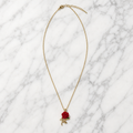 Collier Rose Émeraude